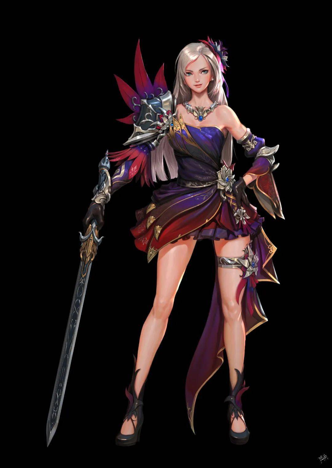 日韩角色 cg合集 人物立绘 原画 游戏 动漫资料 图集 美术素材_关键词